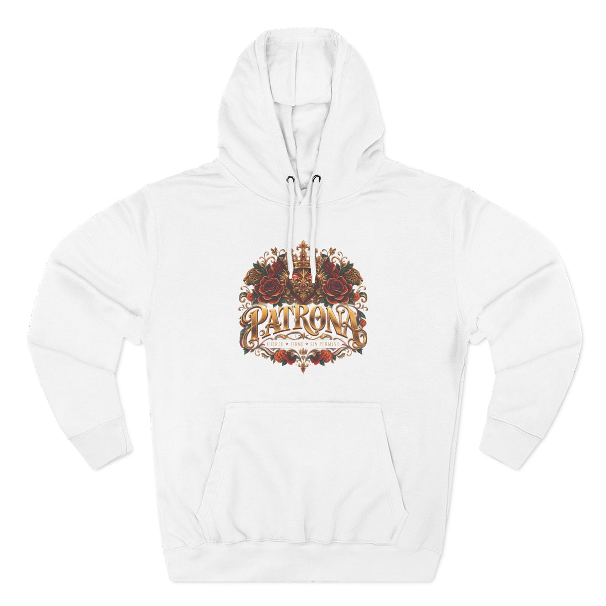 Patrona | Crowned in Power – Chicaify Collection | Three-Panel Fleece Hoodie