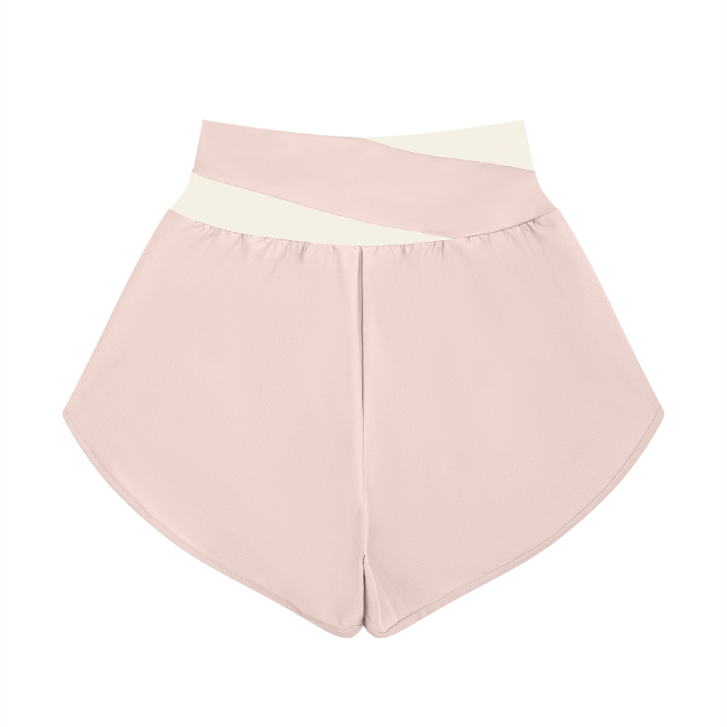 Chicaify Active Cross-Waist Performance Shorts Women’s Yoga Panelled Shorts