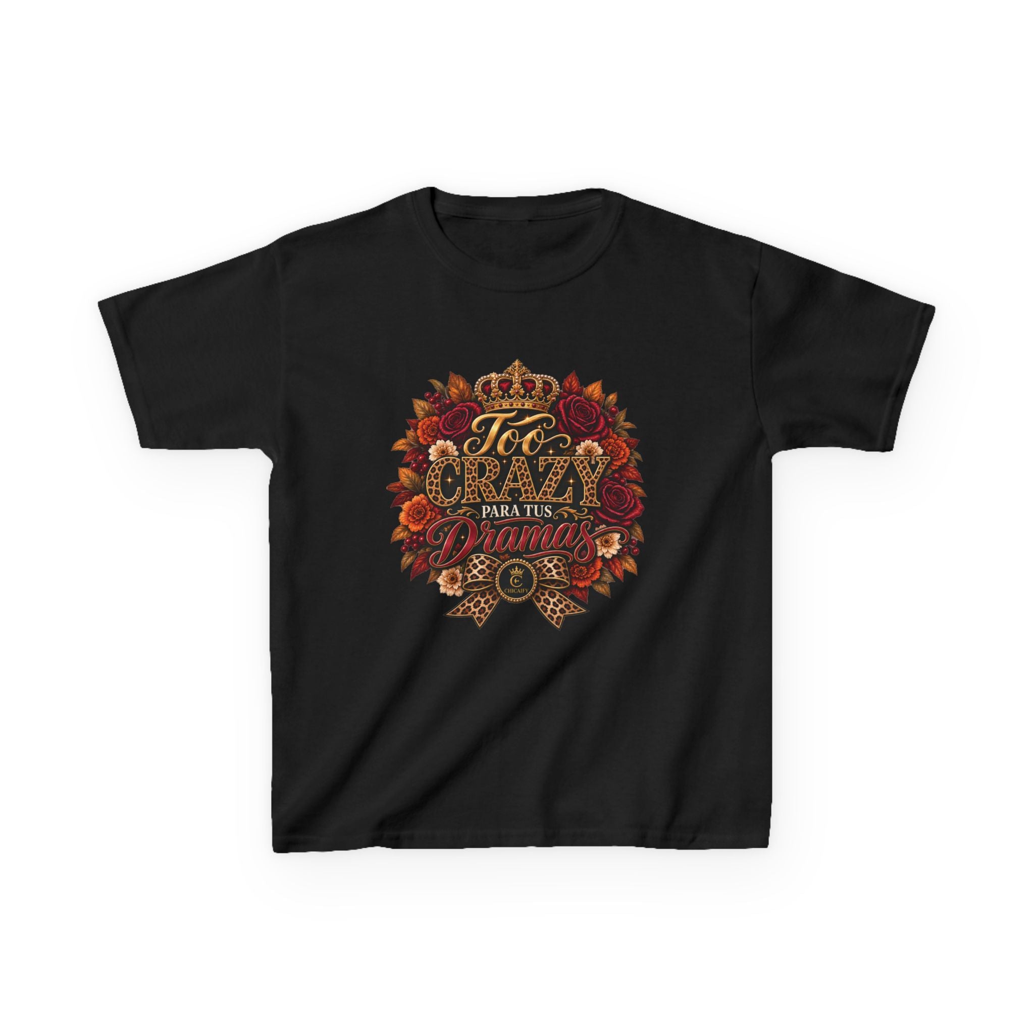 Too Crazy Para Tus Dramas – Jaguar Edition | Kids Heavy Cotton™ Tee