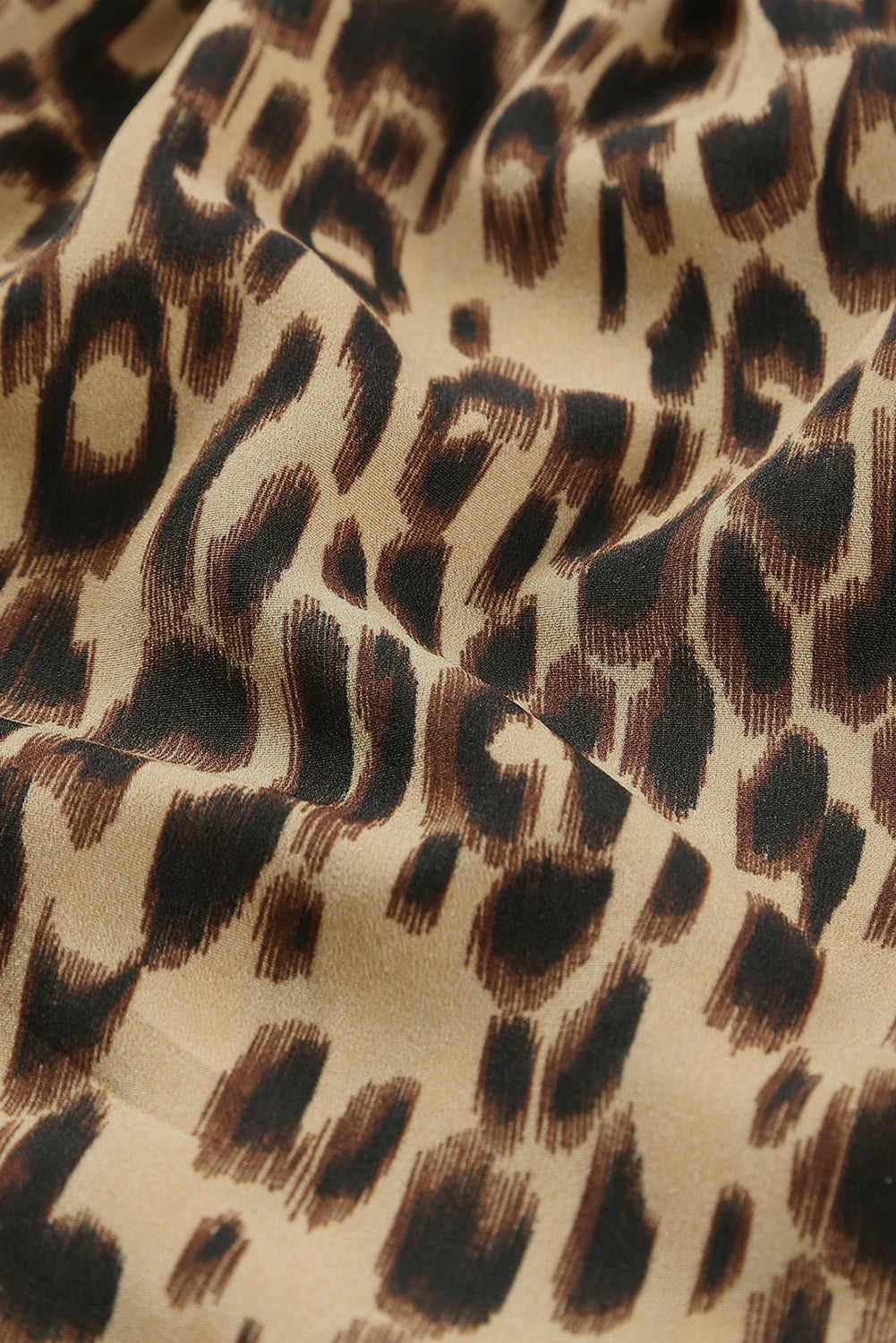 Leopard Print High-Waist Shorts