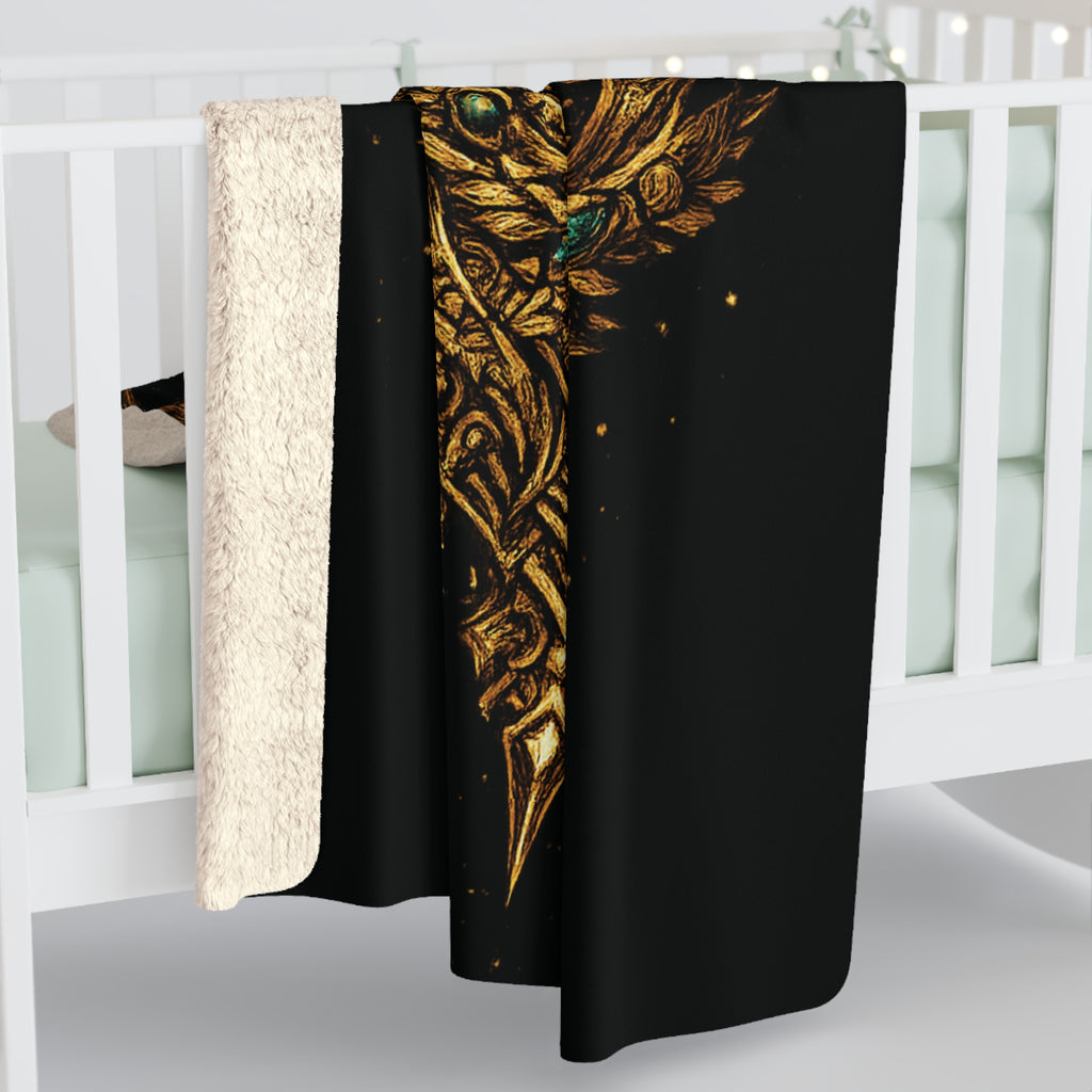 Regal Jaguar King Sherpa Blanket — Luxurious Fleece Throw