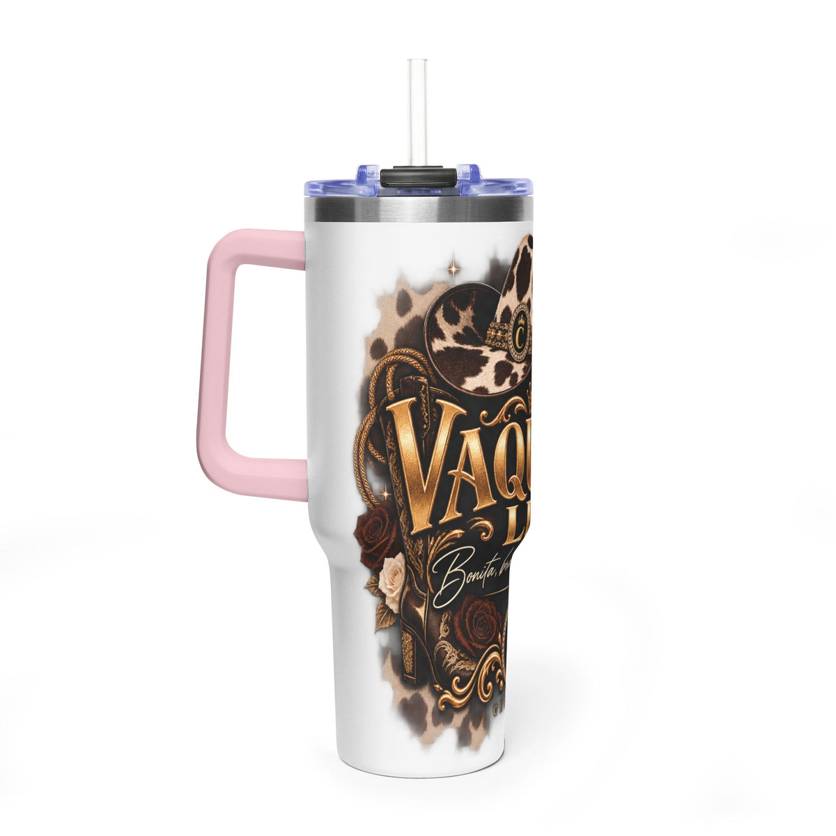 Vaquera Lux – Bonita, Brava y Bien Vestida | Vacuum Thermal Tumbler, 40oz