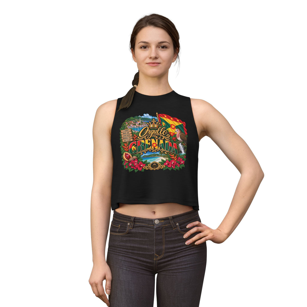 Orgullo Grenada — Raíces Unidas Collection | Crop Top