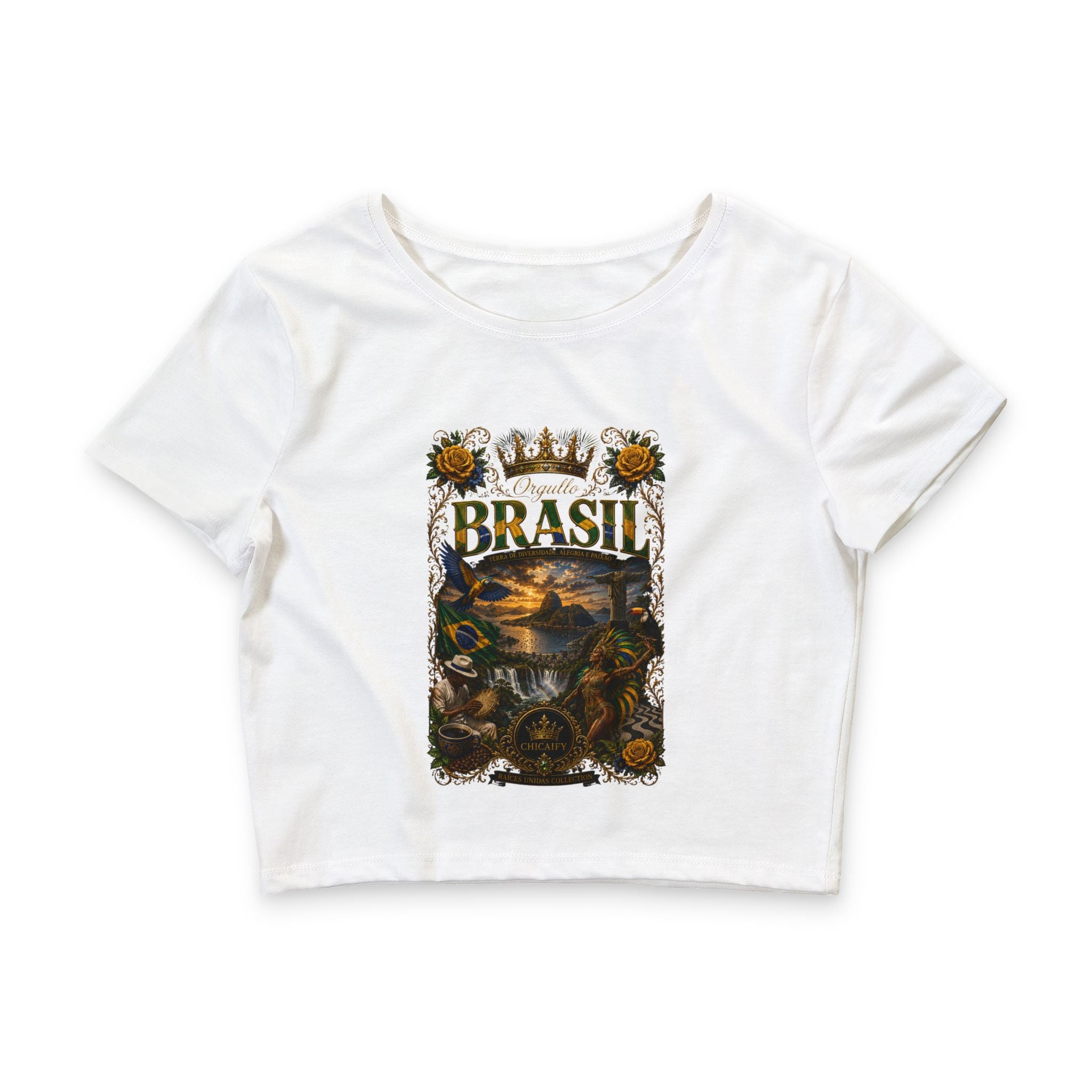 Brasil | Raices Unidas-Crop Tee