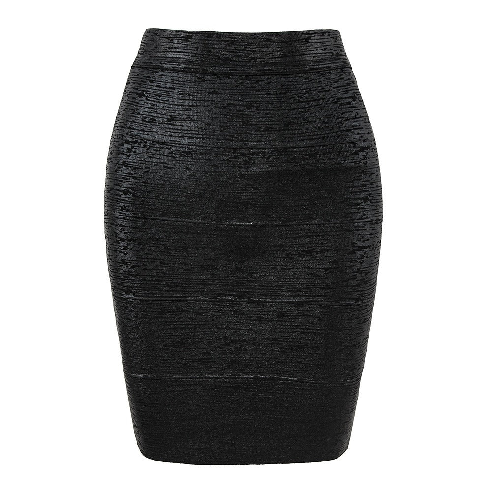Elegant Fitted Knit Midi Skirt