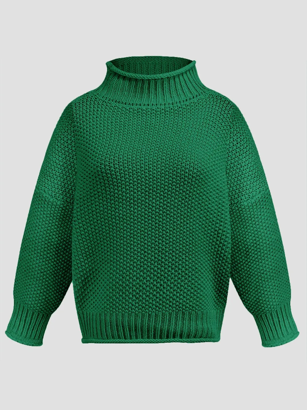Classic Turtleneck Long-Sleeve Sweater