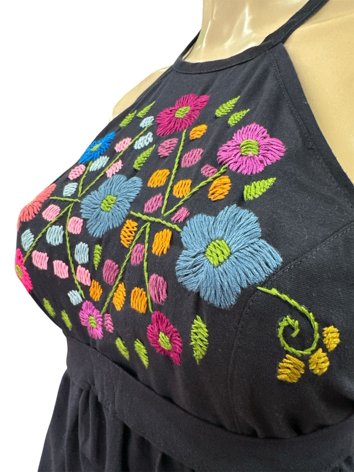 Artemisa Halter Dress Navy