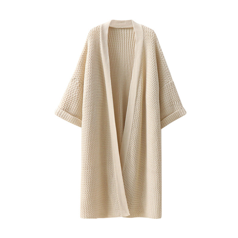 Long loose sweater jacket