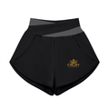 Chicaify Active Cross-Waist Performance Shorts Women’s Yoga Panelled Shorts