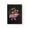 Fearless Girl with Crown and Boxing Gloves Journal | Blank Lined Notebook