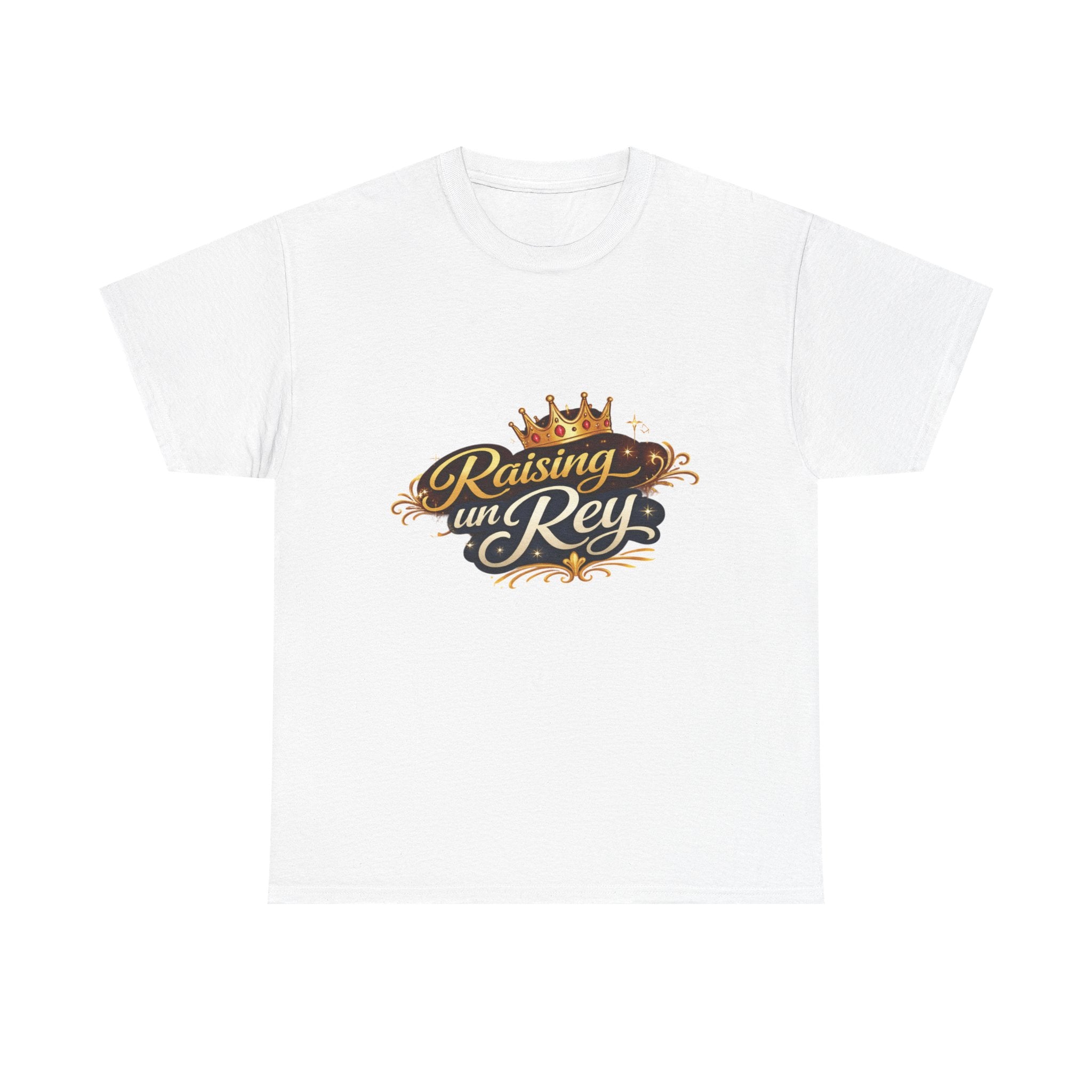 Raising un Rey T-Shirt — King Crown Vintage Script Tee for Mom & Son