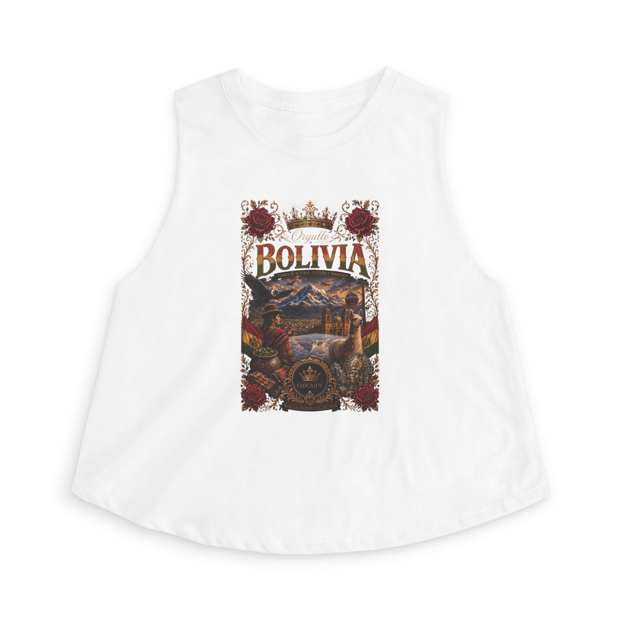 Raíces Unidas — Orgullo Bolivia Women's Crop Top