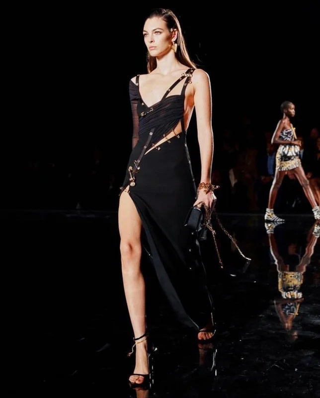 Midnight One-Shoulder Bandage Dress