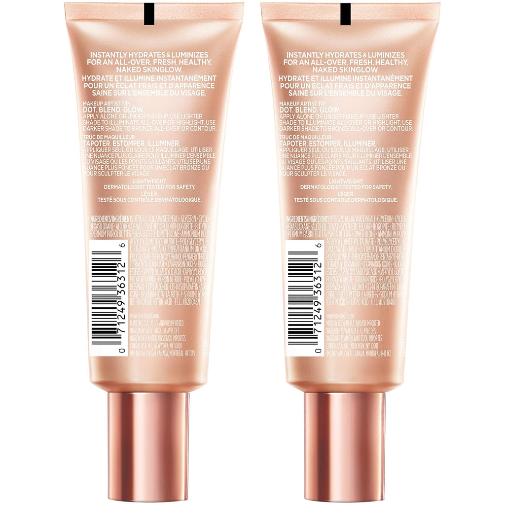 L'Oreal Paris Makeup True Match Lumi Glotion, Natural Glow Enhancer, Illuminator Highlighter, Bronzing Drops For a Sun-Kissed Glow, 903 Medium