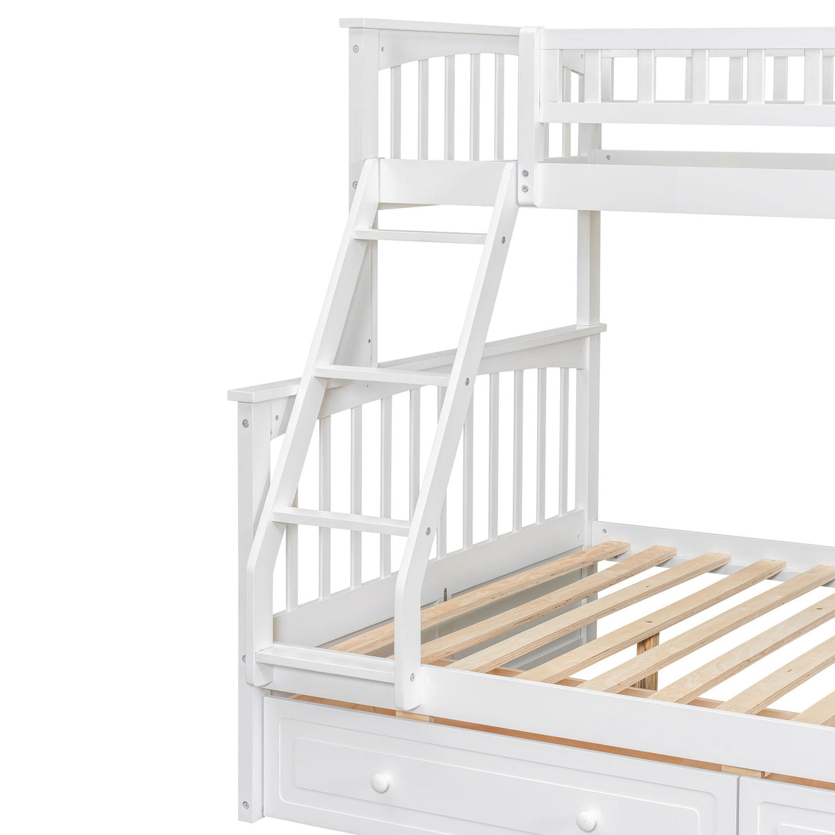 Convertible Storage Bunk Bed with Drawers - Twin Over Full