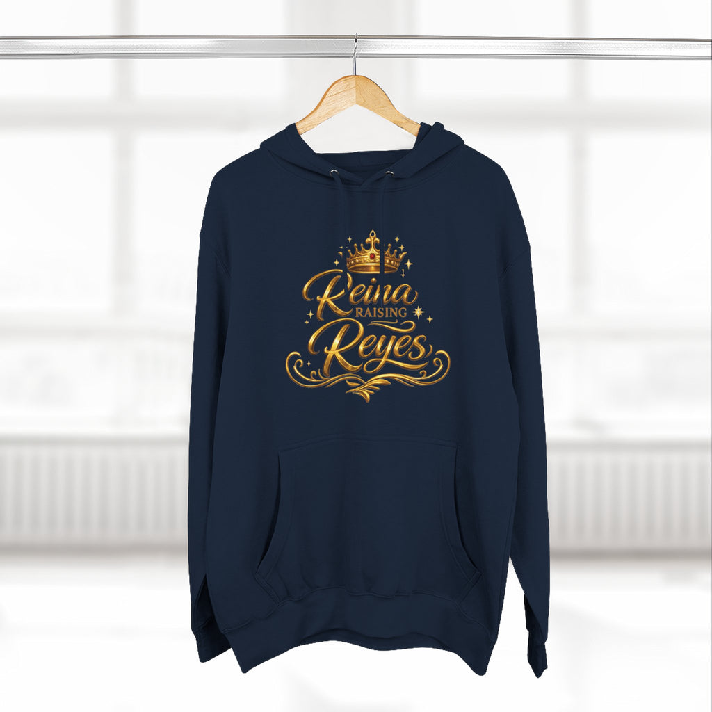 Reina Raising Reyes Hoodie — Gold Crown Family Name Pullover