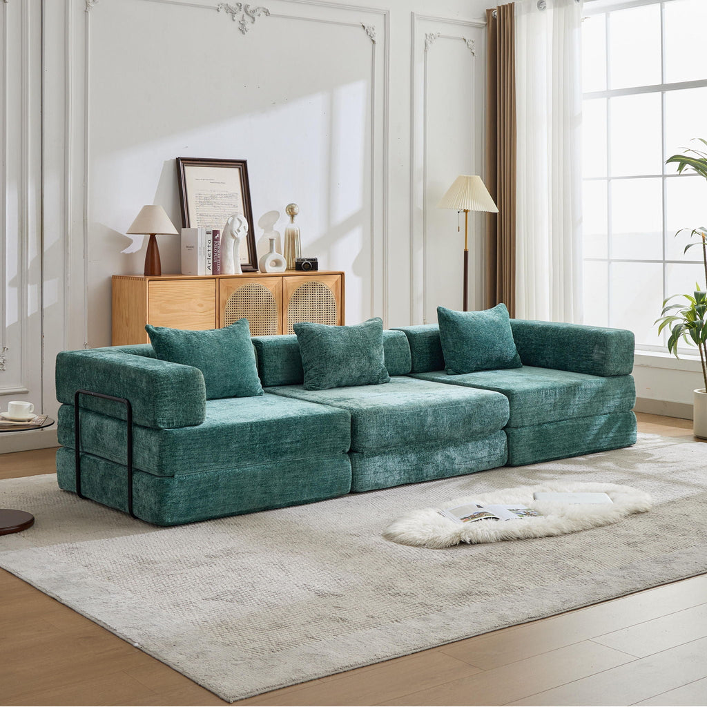 Convertible Floor Sofa Bed with Modular Design - Multiple Colors