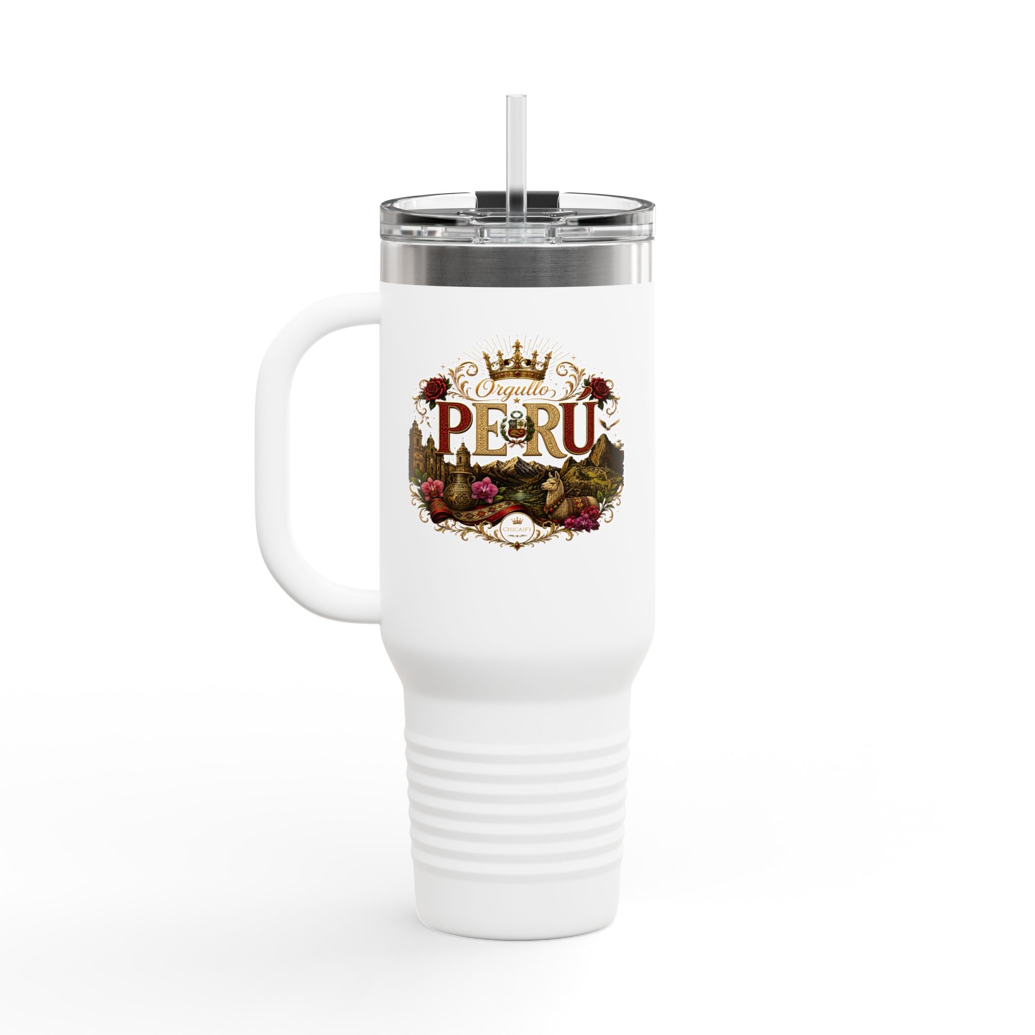 Orgullo Perú Insulated Travel Mug, 40oz