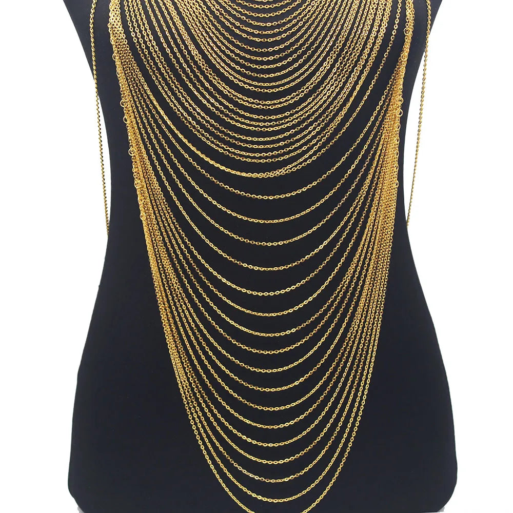 Metallic Chain Body Jewelry