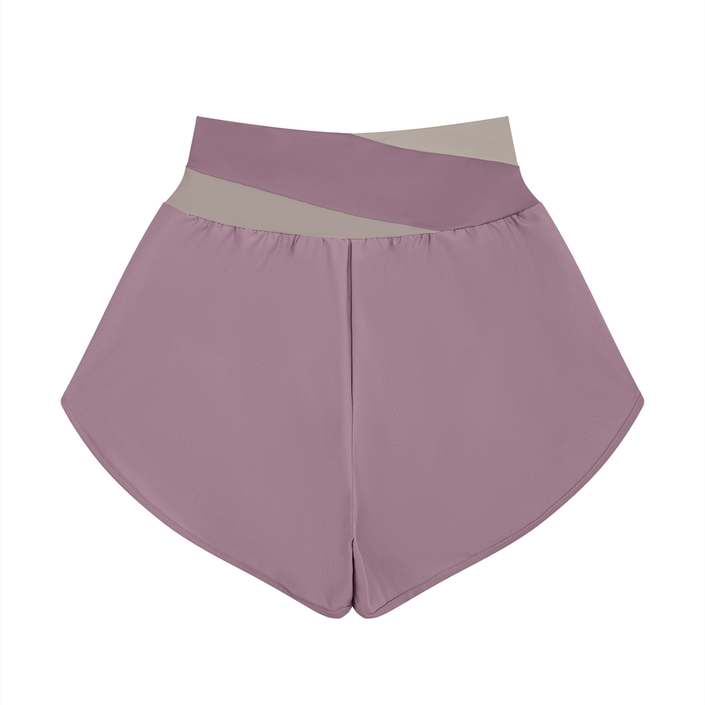 Chicaify Active Cross-Waist Performance Shorts Women’s Yoga Panelled Shorts