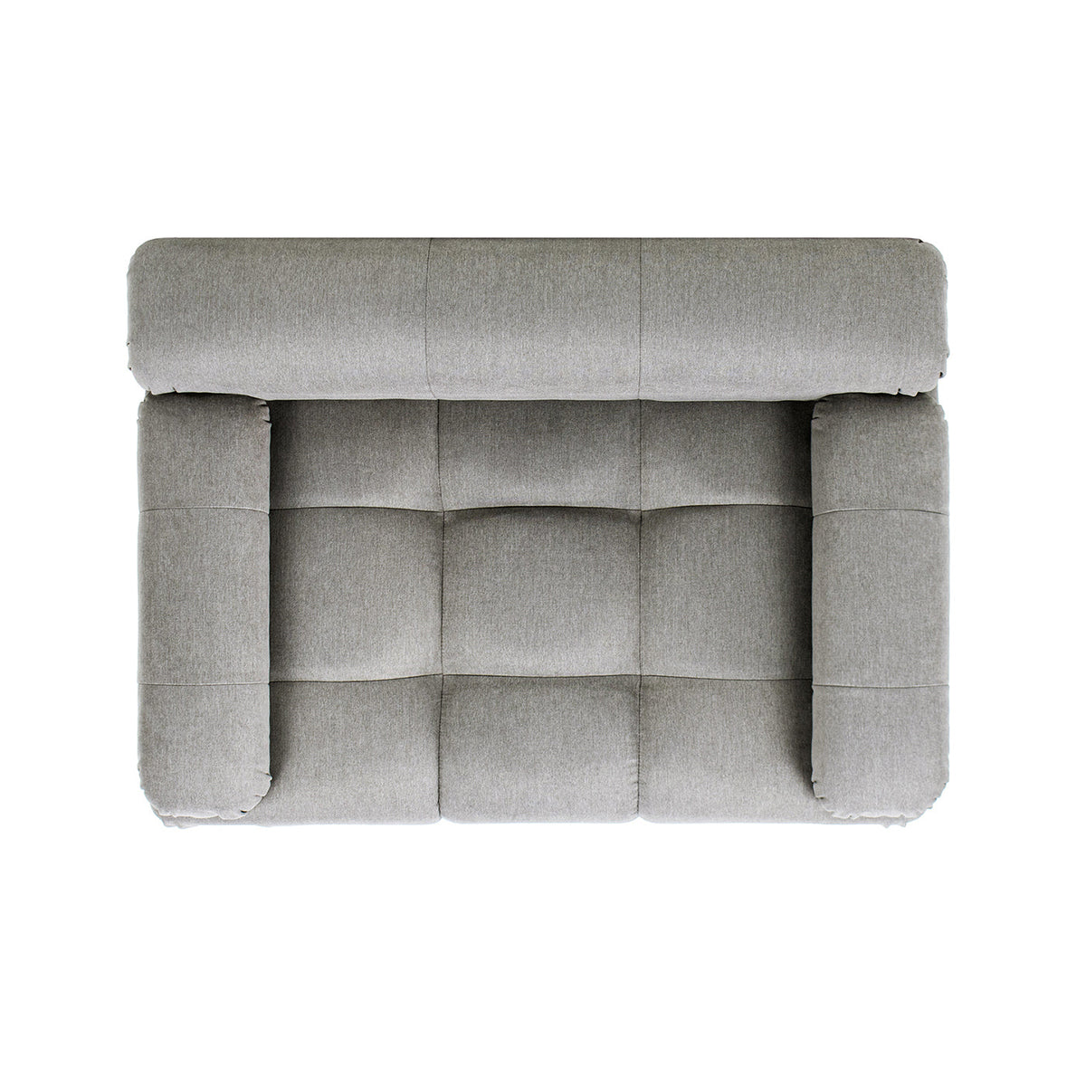 Uptown Gray Modern Pet Bed with Bolstered Arms - Small to Medium