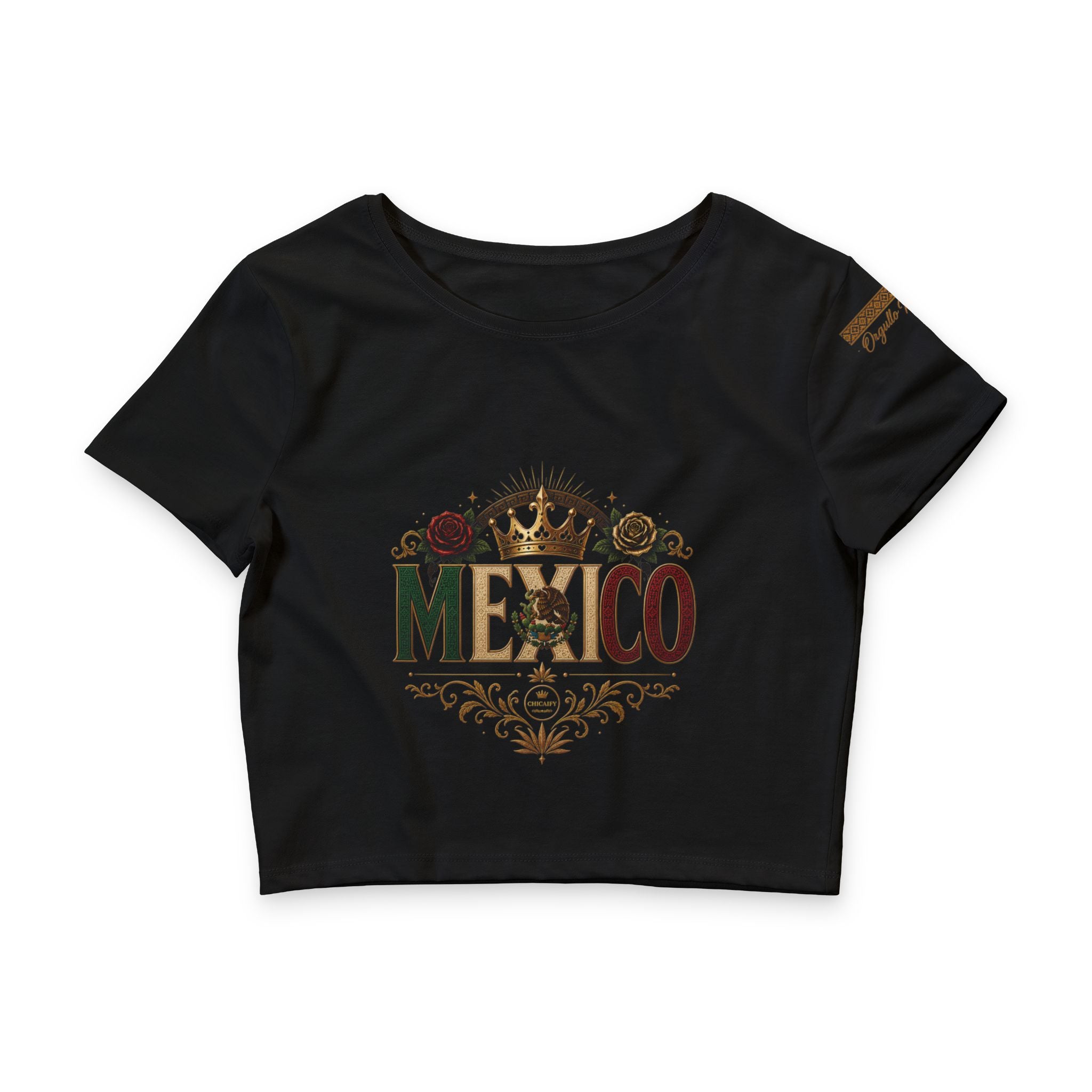 Orgullo Mexicano Crop Tee — Women’s Mexico Graphic Crop Top