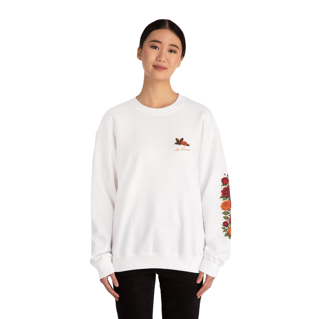 Floral "Hecha de Fuerza y Flores" Sweatshirt