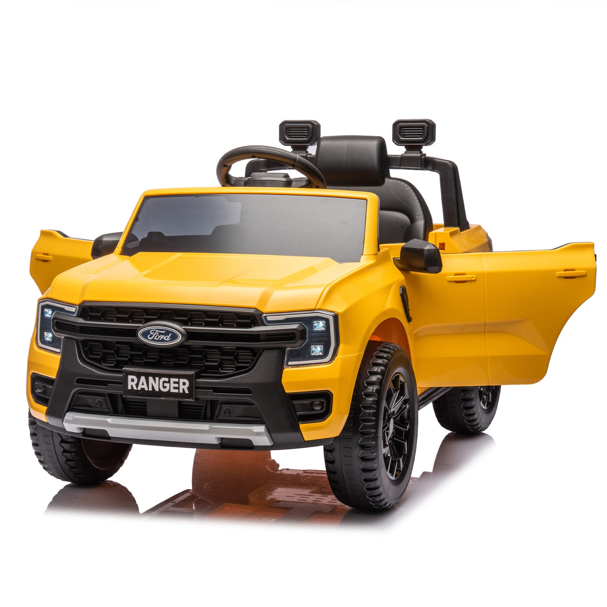12V Licensed Ford Ranger Kids' Ride-On Truck with Remote