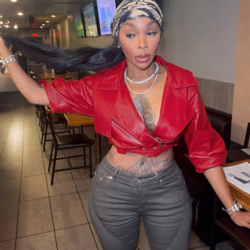 Tie-Waist Cropped Jacket