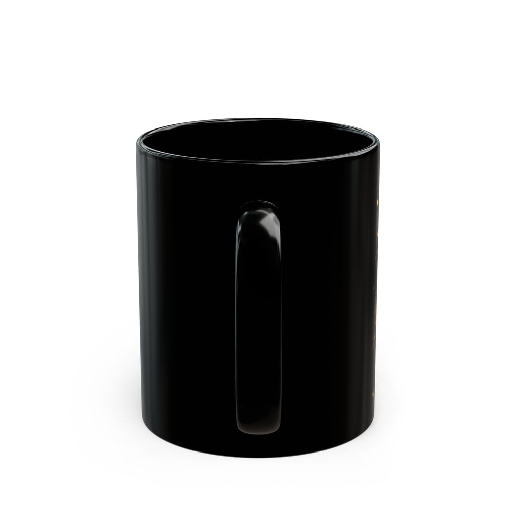 Reina Azteca Mug | Black Ceramic Coffee Cup