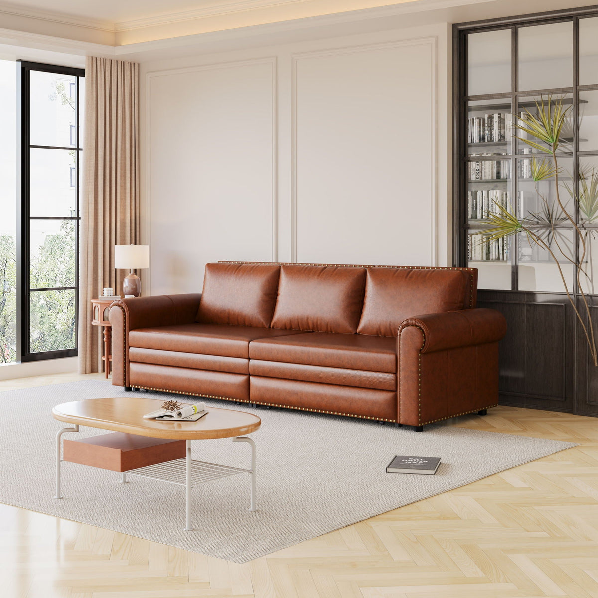 Chesterfield Sleeper Sofa with Pull Out Bed - Multiple Colors