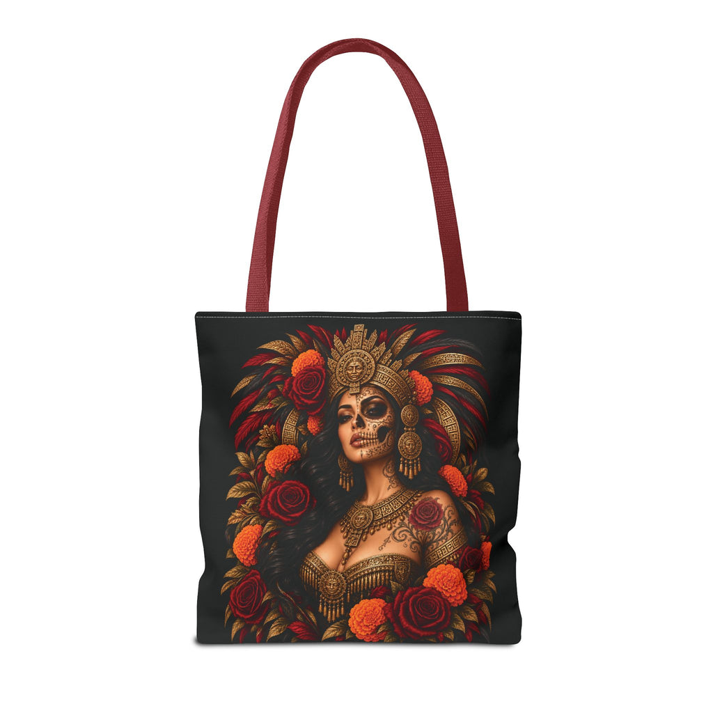 Reina Azteca: Entre Rosas y Cempasúchil | Chicaify Originals | Tote Bag