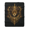 Regal Jaguar King Sherpa Blanket — Luxurious Fleece Throw