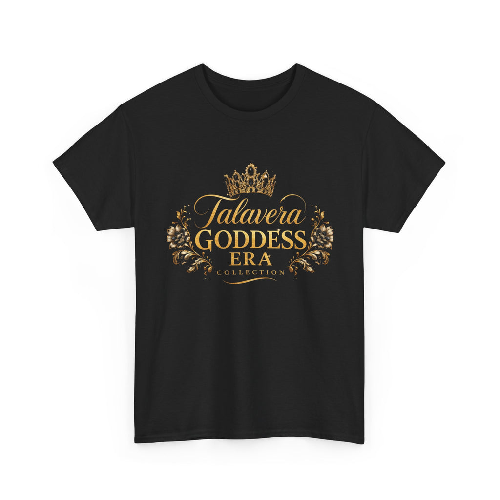 Talavera Goddess Era Tee | Crowned Script Floral Design