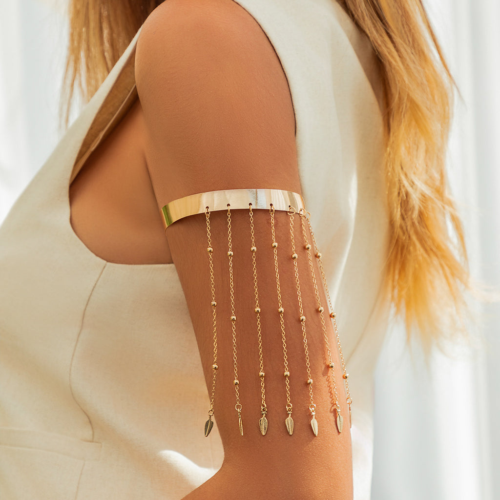 Beaded Tassel Arm Bracelet