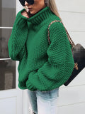 Classic Turtleneck Long-Sleeve Sweater