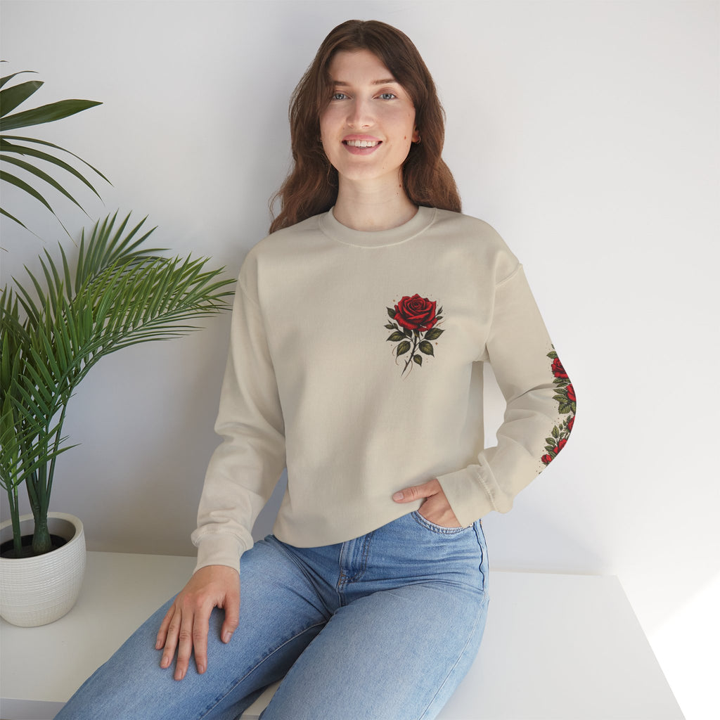 Soft Heart Cold Mind Rose Crown Sweatshirt