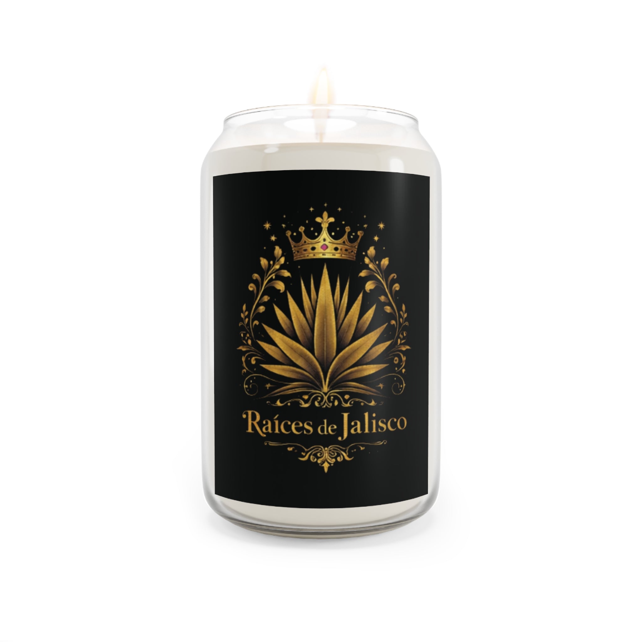 Scented Soy Candle — Raíces de Jalisco Gold Agave Design (13.75oz)