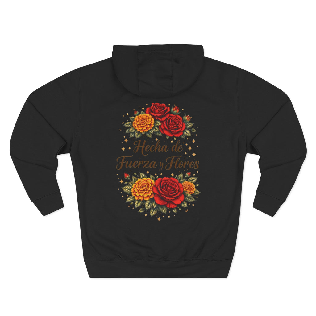 Floral 'Hecha de Fuerza y Flores' Hoodie