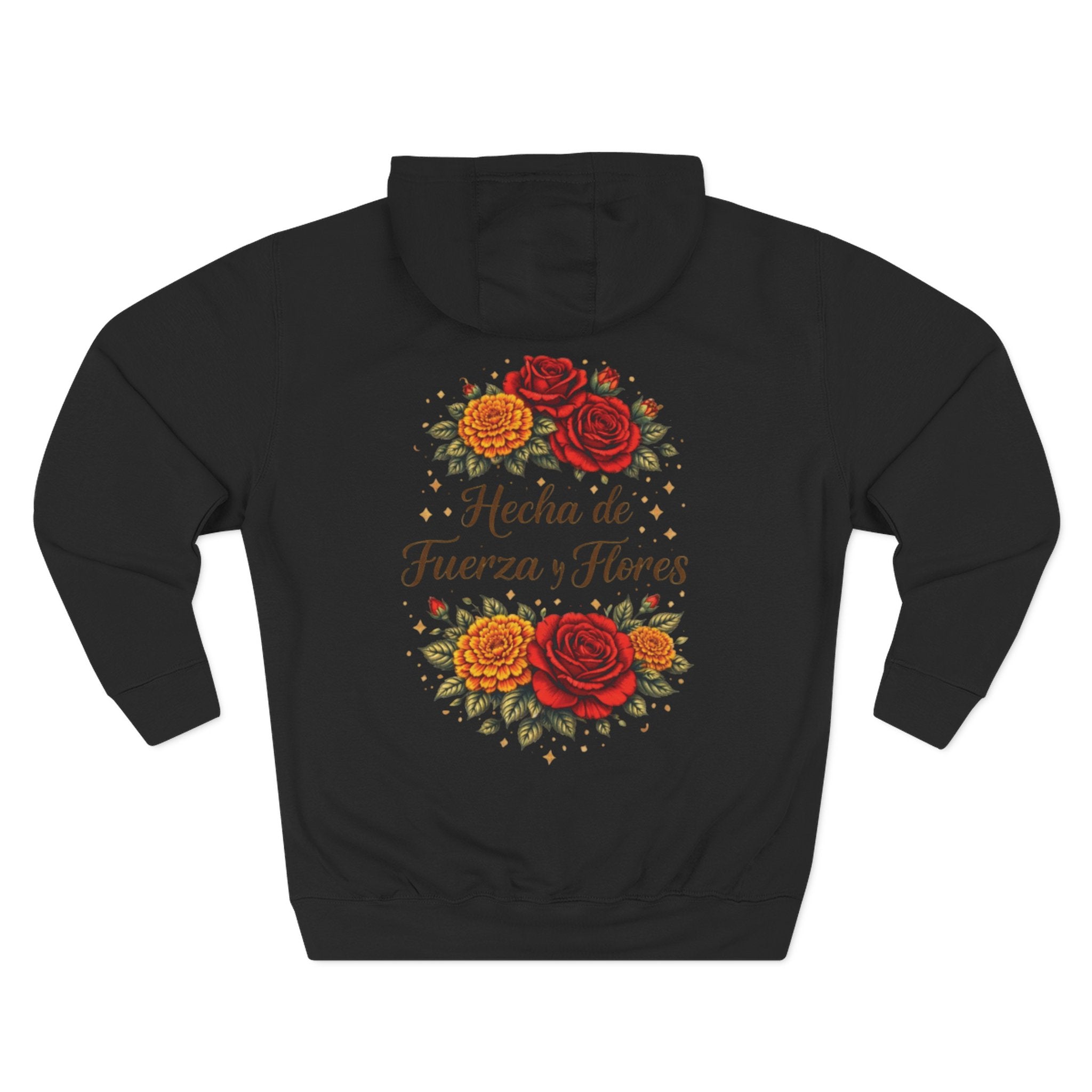 Floral 'Hecha de Fuerza y Flores' Hoodie