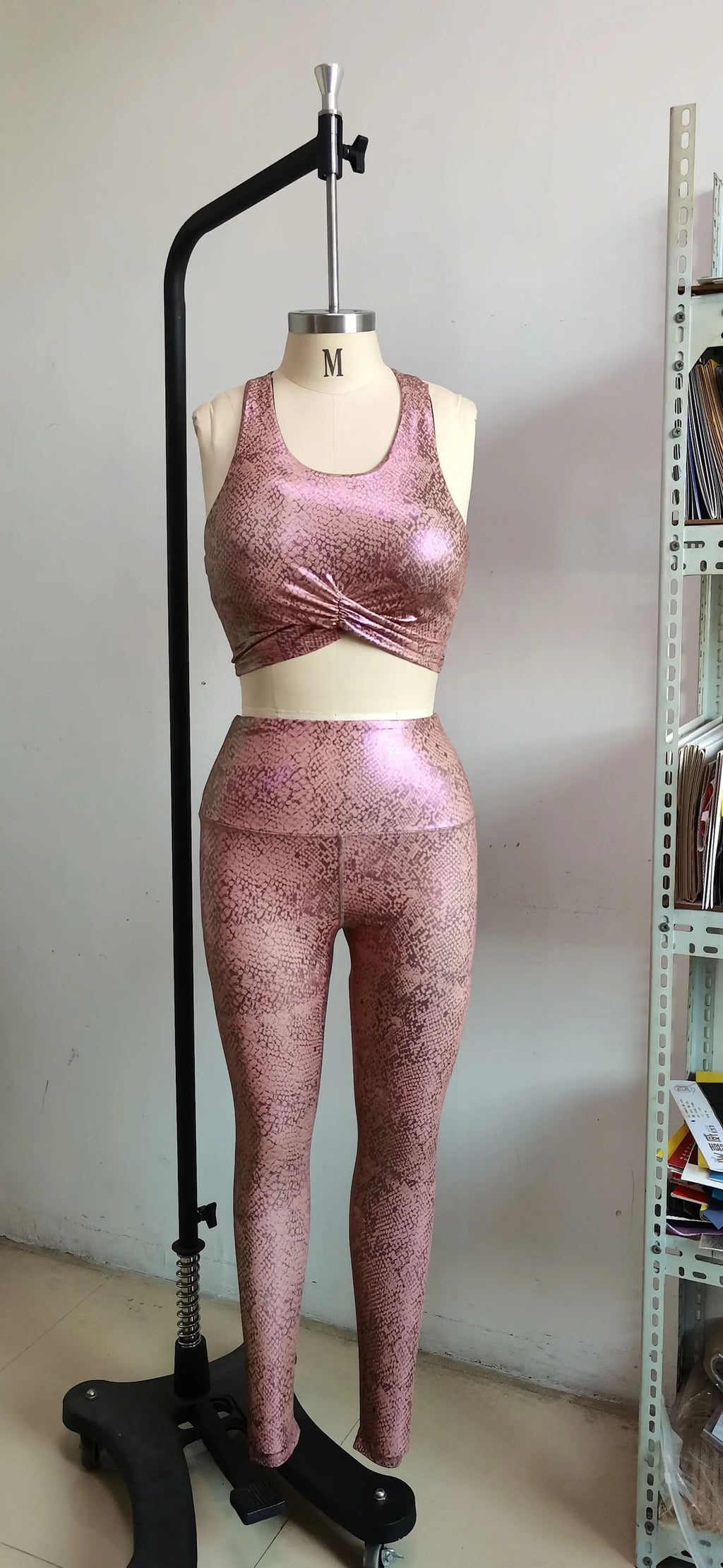 Shiny High-Waist Yoga Set
