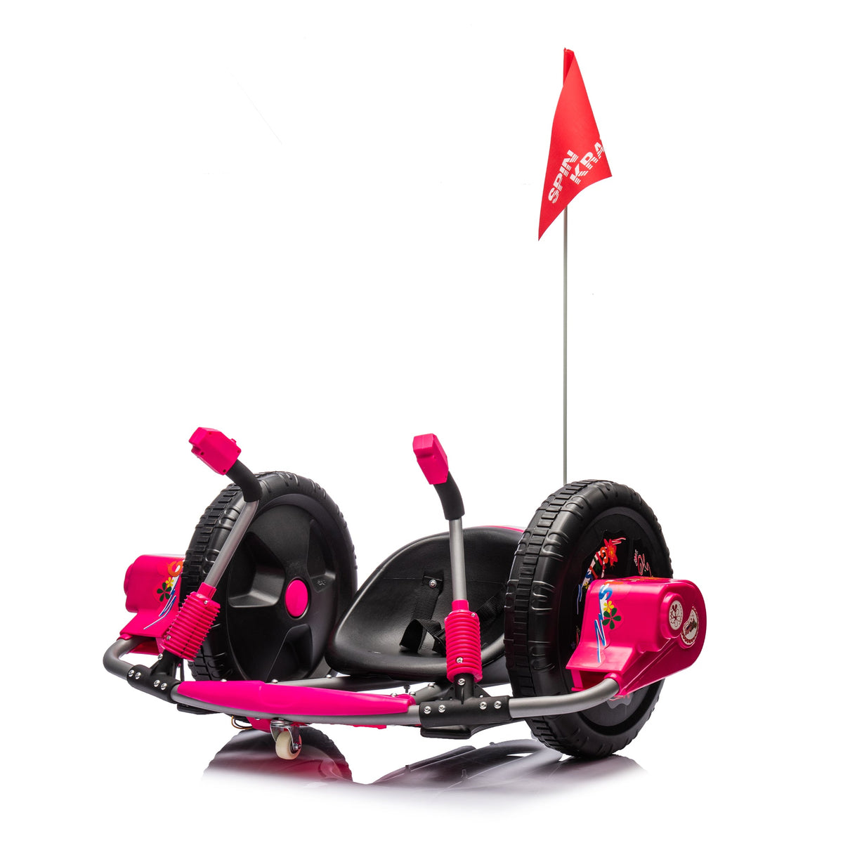 12V Kids' Electric Spin Ride-On Toy | Pink