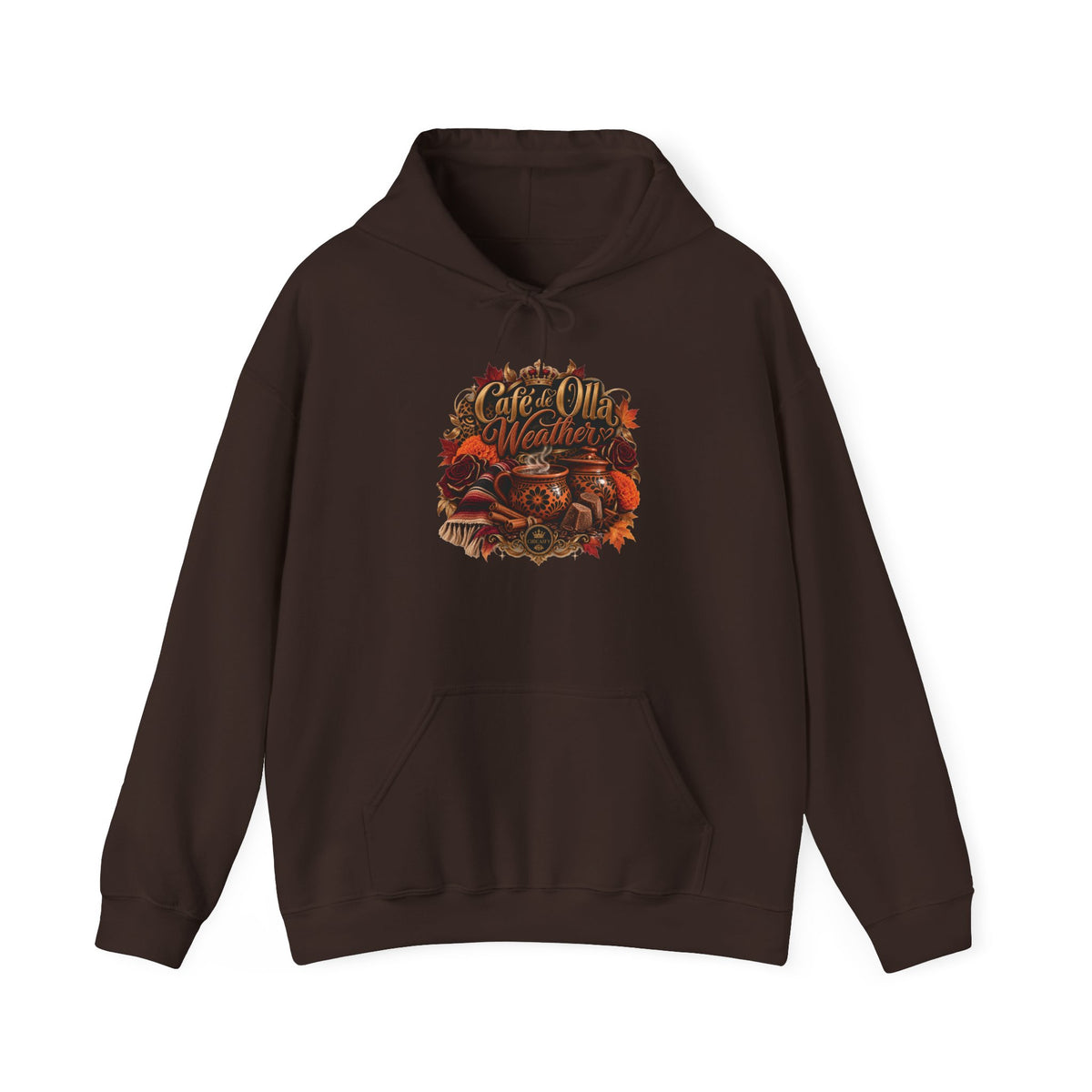 Café de Olla Weather Sweatshirt | Mexican Fall | Chicaify Heavy Blend™ Hooded Sweatshirt