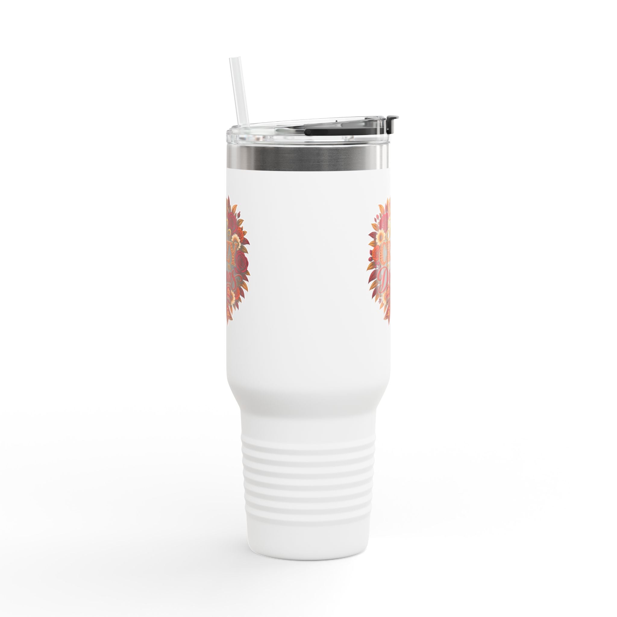 40oz Insulated Travel Mug — Too Crazy Para Tus Dramas – Charro-Inspired Edition