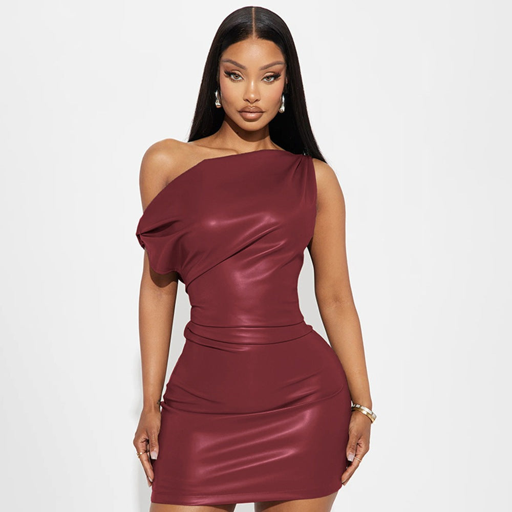 One-Shoulder Bodycon Mini Dress