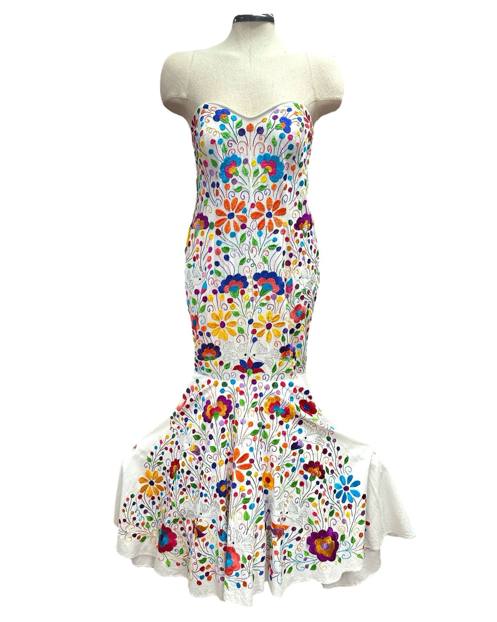 Priscila Hand-Embroidered Mexican Gala Dress — Made to Order
