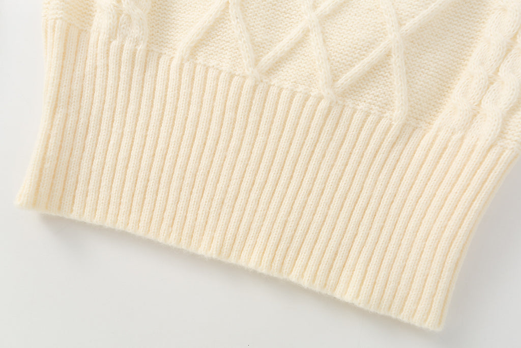 Square-Neck Long-Sleeve Sweater