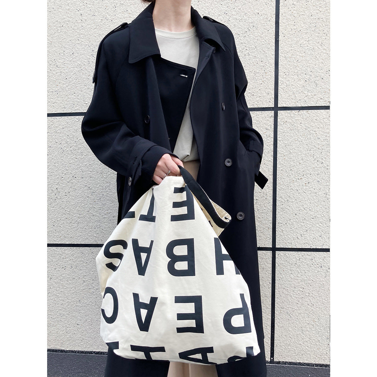 Loose mid to long over the knee trench coat for women
