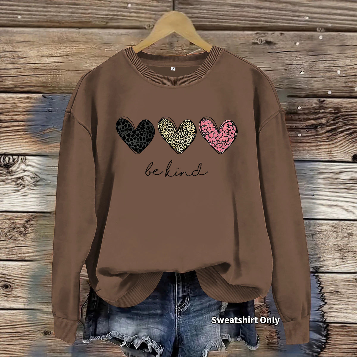Printed Fleece Crewneck Sweatshirt