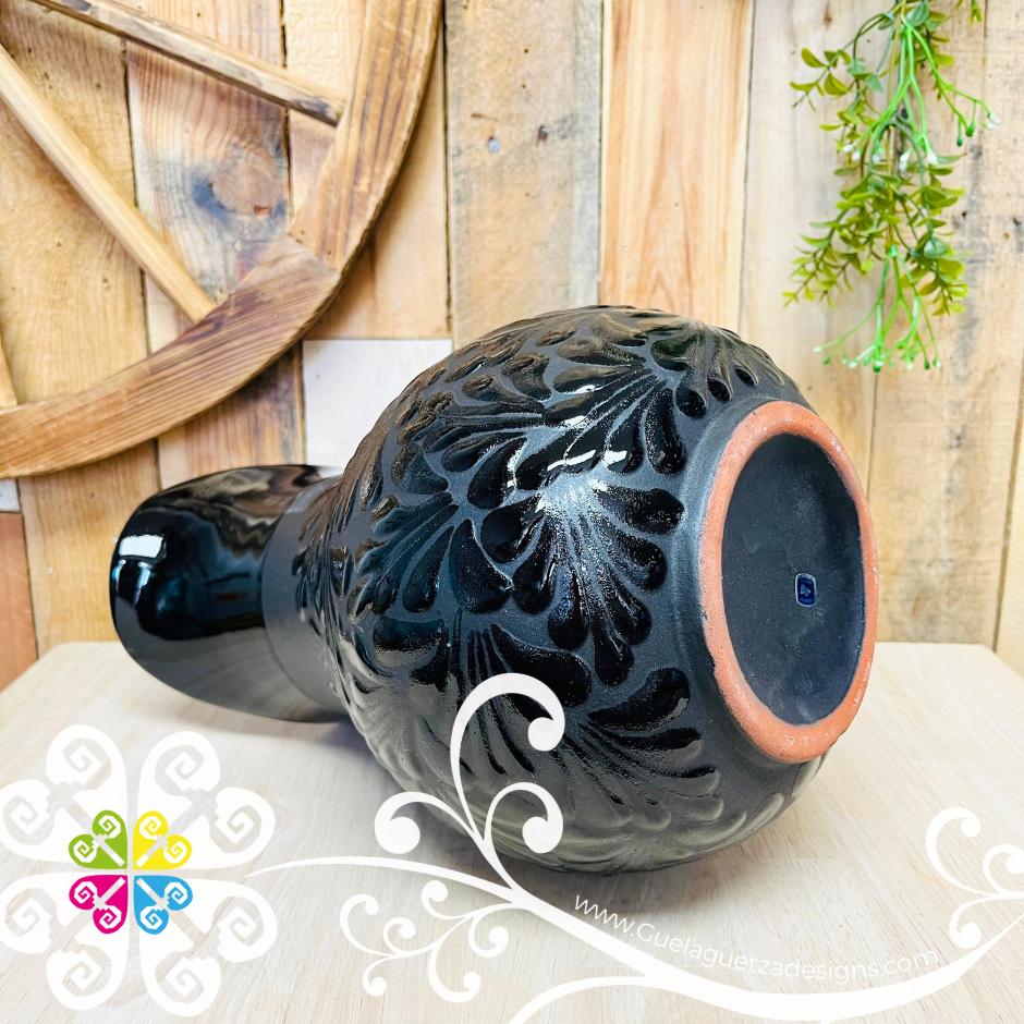 Black Espiga Large Pato Clay Pitcher - Jarro de Barro